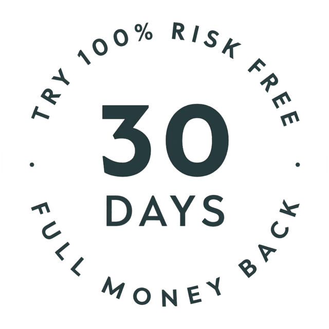 30-day money-back guarantee badge